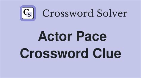 crossword clue pace